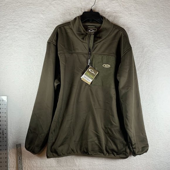 Drake Waterfowl Jacket Men's 2XL Brown Hunting Endurance 1/4 Zip 7064‎ - Picture 1 of 9